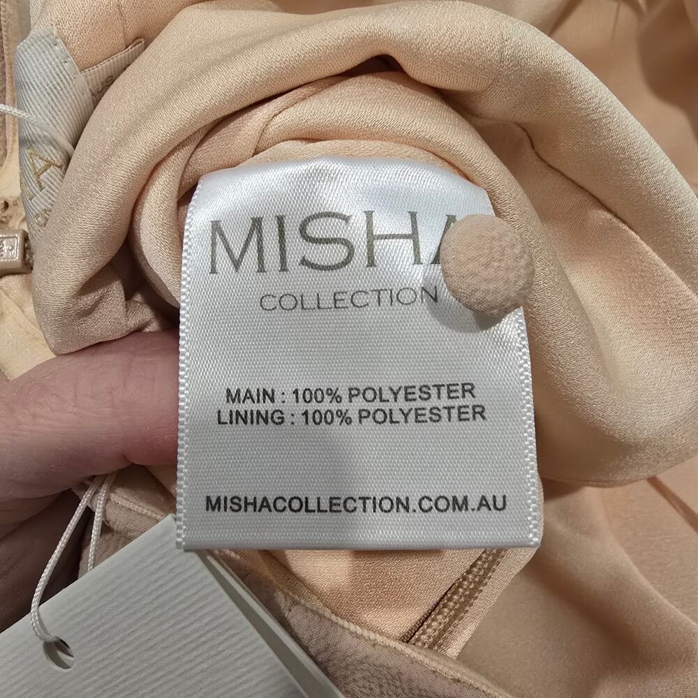 NEW NWT Women's MISHA Nude Triviatate Dress Party Formal Wedding | Size 4 - Picture 13 of 14